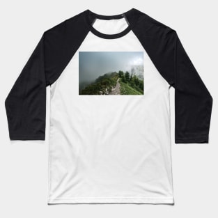 Way through the Fog – Landscape Photography Baseball T-Shirt